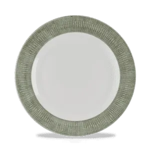 Bamboo Ceramic Spinwash Alpine  Footed Plate    26.1 10 1/4" Box 12