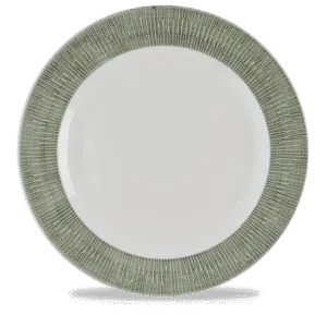 Bamboo Ceramic Spinwash Alpine  Footed Plate   30.5 12" Box 12