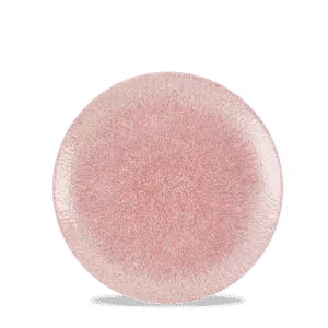 Raku Pink Quartz Evolve Coupe Plate   16.5 6 1/2" Box 12