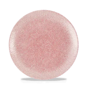 Raku Pink Quartz Evolve Coupe Plate   21.7 8 2/3" Box 12