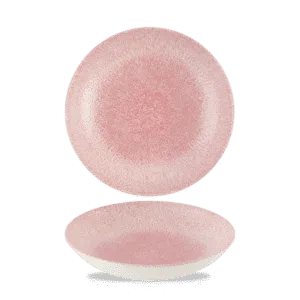 Raku Pink Quartz Evolve Coupe Bowl   18.2 7 1/4" 42.6 15oz Box 12