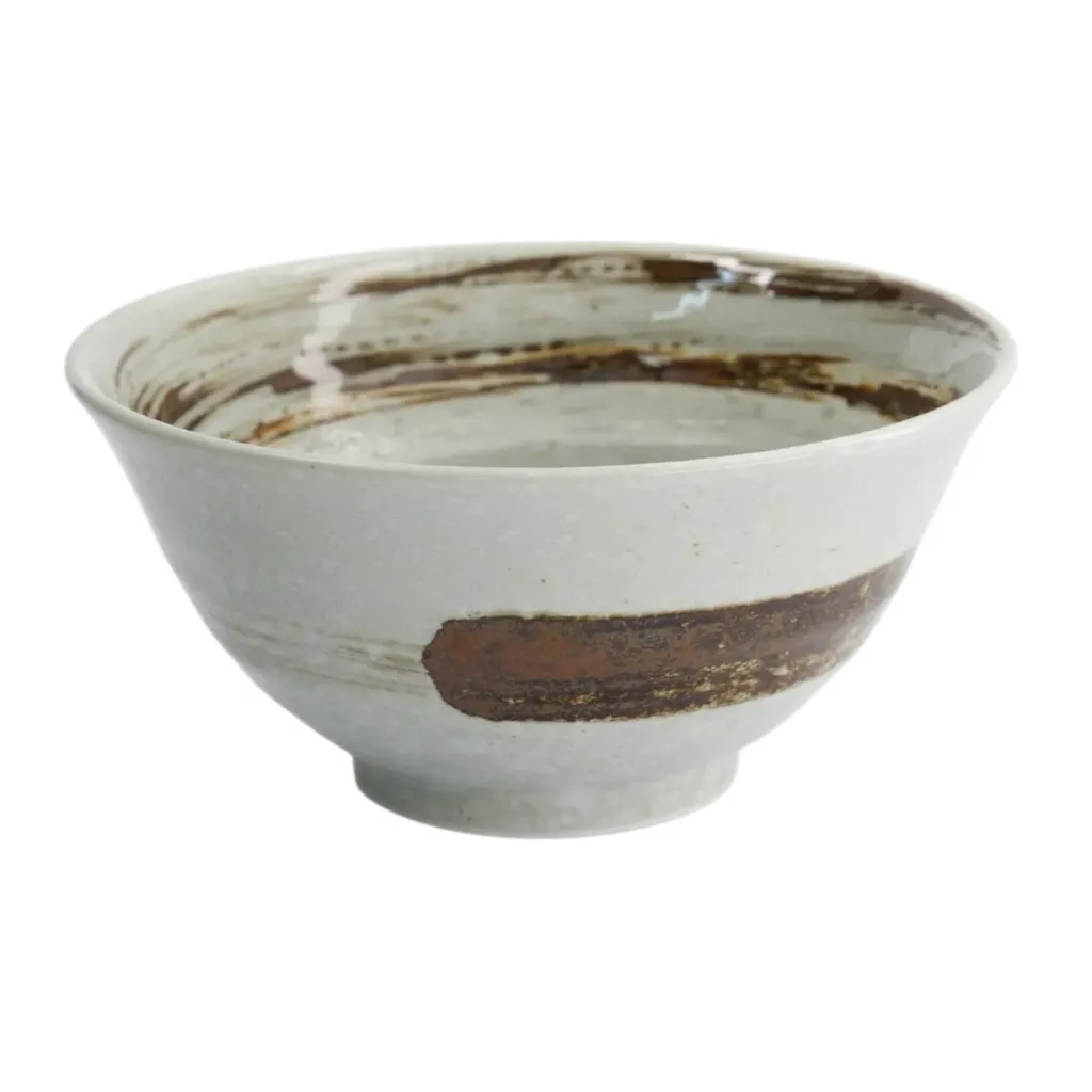 SPIRAL Udon Schale D20 H9,8 - grau/braun Box 4/24