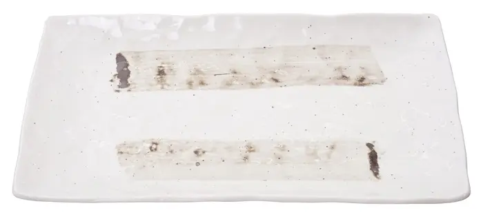 Sushi Teller rechteckig 31x17cm - weiß Box 4/24