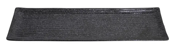 Sushi Platte lang L33,2xB10,5 schwarz Box 5/40
