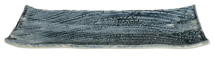 Japan Teller CURVED 41x13x4 - blau