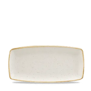 Stonecast Barley White  Squared Oblong Plate   29.5 x 14 11 3/4" x 5 1/2" Box 12
