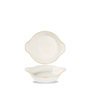 Stonecast Barley White  Small Round Eared Dish       15 x 18 5 7/8 x 7 1/8" 30 10.6oz Box 6