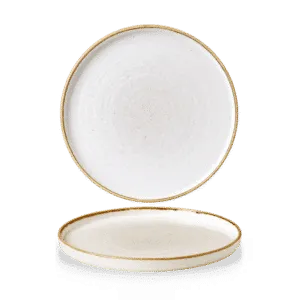 Stonecast Barley White  Walled Plate    26 10 1/4" H:2 Box 6