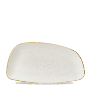 Stonecast Barley White  Chefs Geo Plate     35 x 18.5 13 3/4" x 7 1/4" Box 6