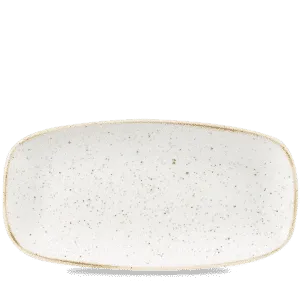 Stonecast Barley White  Chefs Oblong Plate    29.8 x 15.3 11 3/4" x 6" Box 12