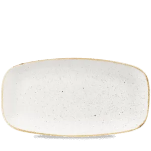 Stonecast Barley White  Chefs Oblong Plate     35.5 x 18.9 13 7/8" x 7 3/8" Box 6