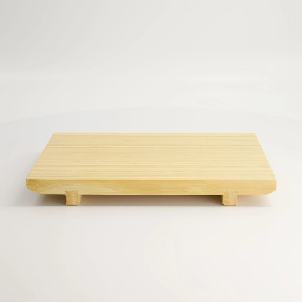 [JN08065] Bambus Sushiplatte GETA niedrig 27x18x3