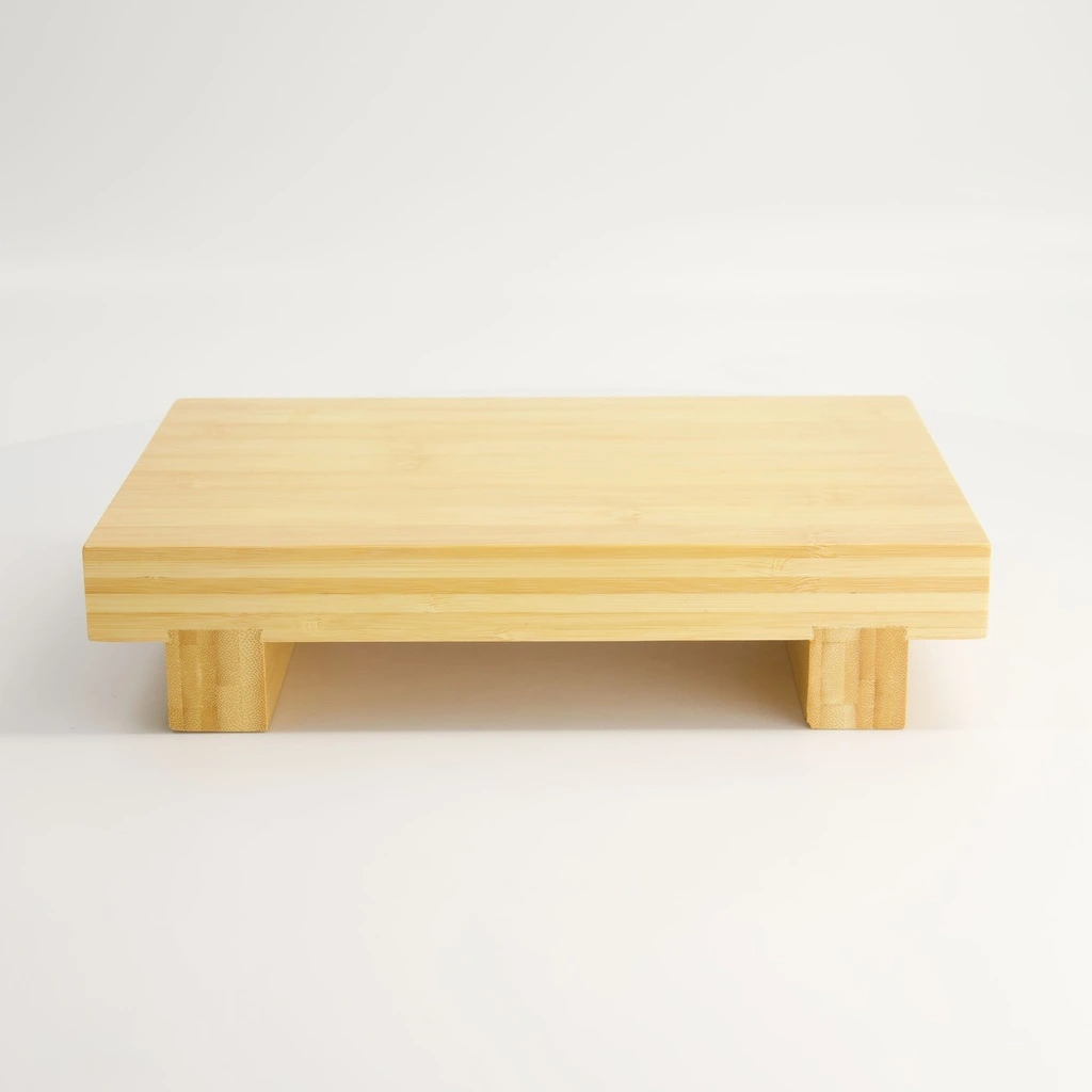 [JN08566] Bambus Sushiplatte GETA hoch 27x18x6