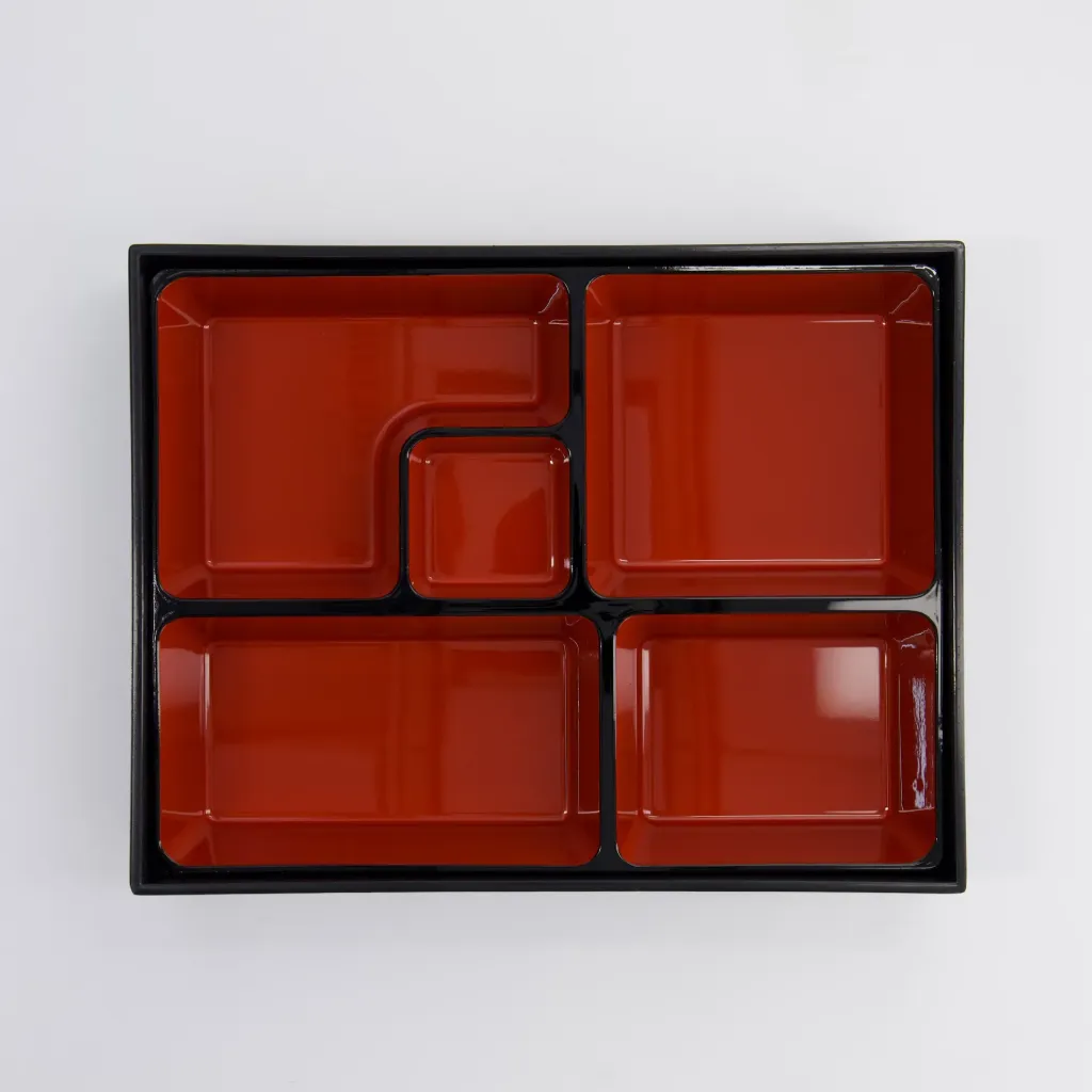 [CD82164] Bento Box klein L26xB20 schwarz/rot