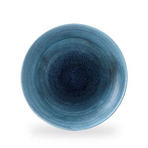 Stonecast Aqueous Lagoon Evolve Coupe Plate   28.8 11 1/4" Box 12