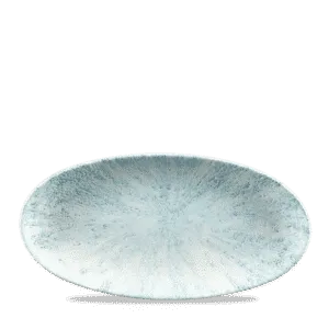 Stone Aquamarine Oval Chefs Plate     29.9 x 15 11 3/4" x 5 7/8" Box 12