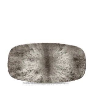 Stone Quartz Black  Chefs Oblong Plate     35.5 x 18.9 13 7/8" x 7 3/8" Box 6