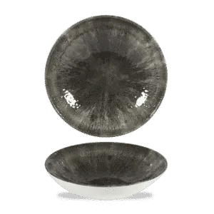 Stone Quartz Black Evolve Coupe Bowl   18.2 7 1/4" Box 12