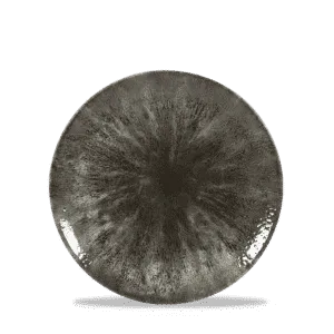 Stone Quartz Black Evolve Coupe Plate   16.5  6 1/2" Box 12