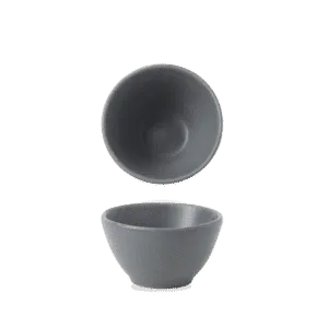 Seattle Grey  Contour Dip Pot   11 4oz H: 5 Dia: 8.5 3 3/8" Box 12