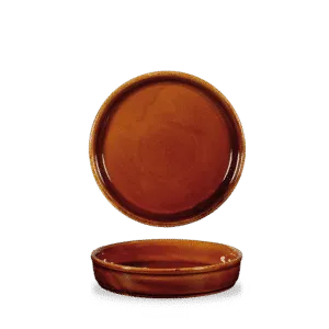 Rustics Brown  Mezze Dish   20 8" 55 19.4oz Box 6