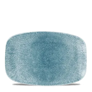 Raku Topaz Blue Oblong Chefs Plate      30 x 19.9 12" x 7 4/5"  Box 6