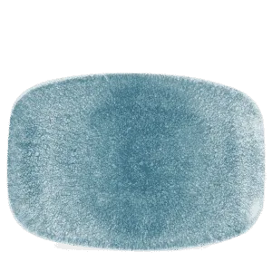 Raku Topaz Blue Oblong Platter       34.4 x 23.4 13 1/2” x 9 1/4"  Box 6