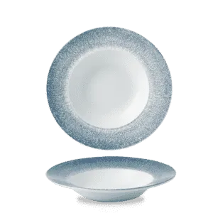 Raku Topaz Blue Profile Wide Rim Bowl Med   24 9 1/2”  28.4 10oz Box 12
