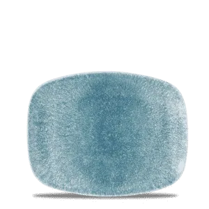 Raku Topaz Blue  Chefs Oblong Plate   26.1 x 20.2 10 1/4" x 8" Box 12