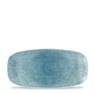 Raku Topaz Blue  Chefs Oblong Plate    29.8 x 15.3 11 3/4" x 6" Box 12