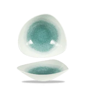 Raku Jade Green Lotus Bowl   23.5  9 1/4" Box 12