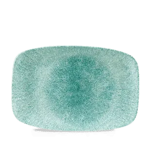 Raku Jade Green Oblong Chefs Plate      30 x 19.9 12" x 7 4/5" Box 6