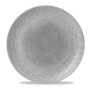 Raku Jasper Grey Evolve Coupe Plate   28.8 11 1/4" Box 12