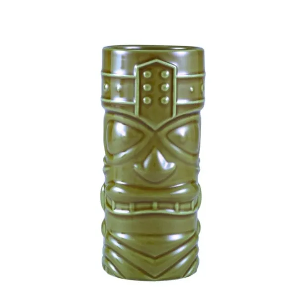 STTKM400GR  Tiki Becher 7,6x16,5cm 400ml (grün) - Cocktail