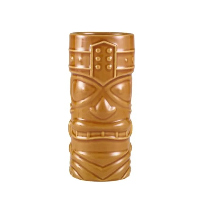 [STTKM400BR] Tiki Becher 7,6x16,5cm 400ml (braun) - Cocktail