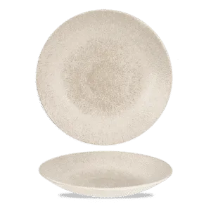 Raku Agate Grey  Deep Coupe Plate   28.1 11" H:3.7 Box 12