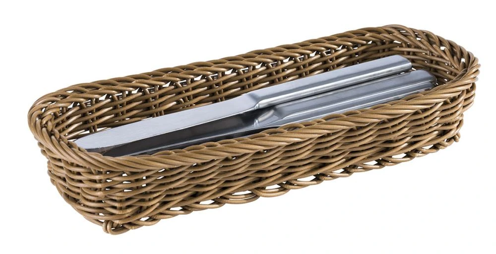 Besteckkorb 27x10x5 HANDMADE geflochten - braun