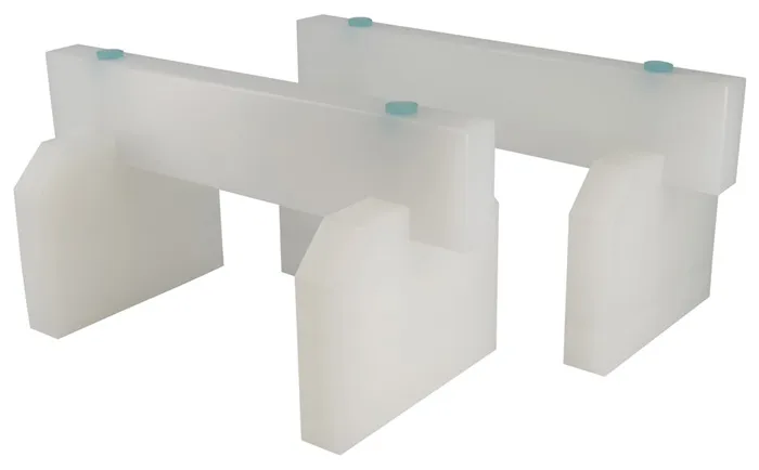 [JN18797] (D/R) 2er Schneidebrett-Lifter 40 x 16 cm weiß