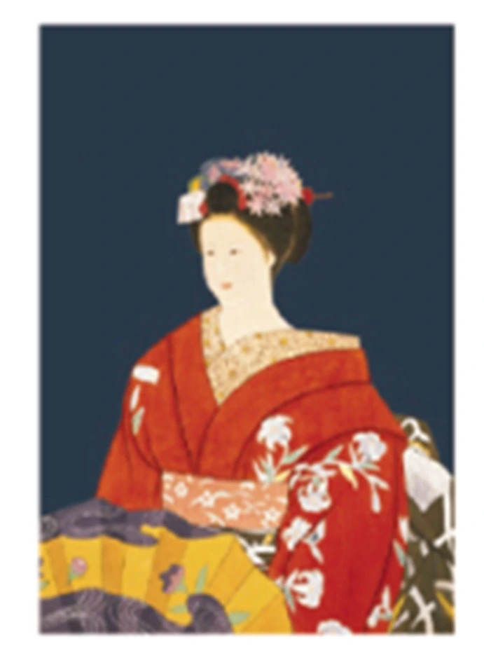 Norren GEISHA blau/rot L140xB85 (MK-119)