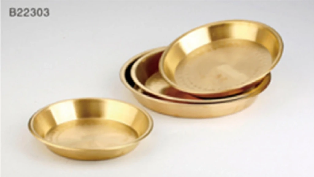 Gold Teller hochkantig D35