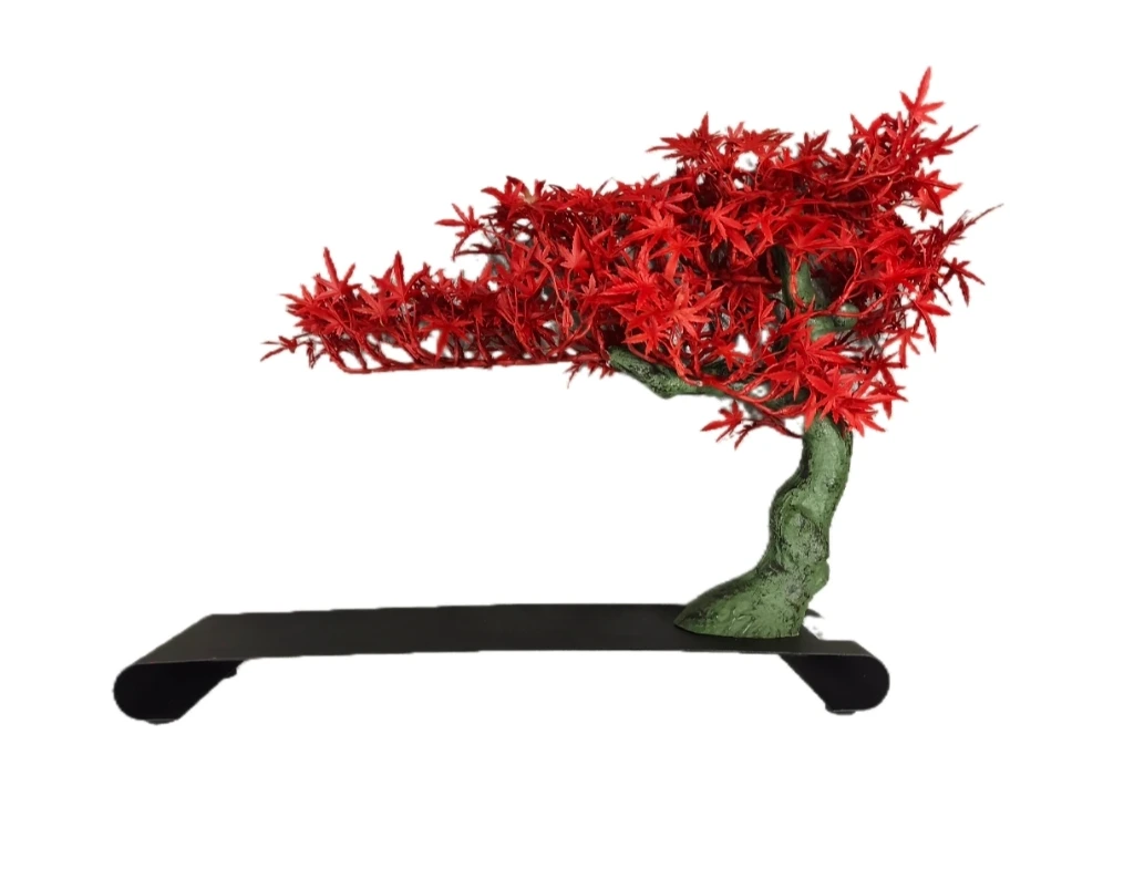 Japan Deko Platte ROTER BAUM