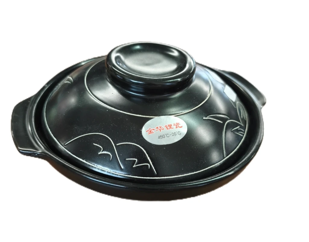 Tontopf mit Deckel D15 H4,6 schwarz